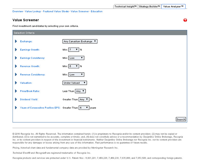 Recognia software capture